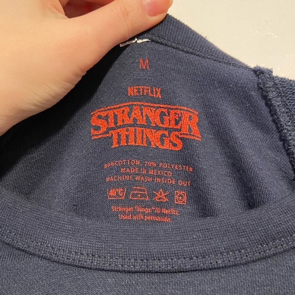 NWT Stranger Things Long Sleeve Crewneck Shirt - Size M - Picture 2 of 4